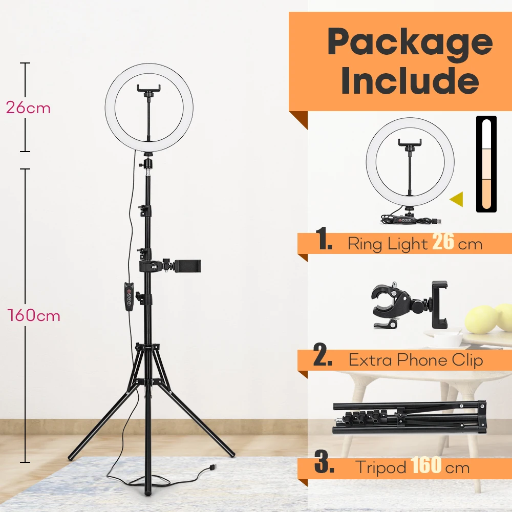 26cmLamp 160cm Stand