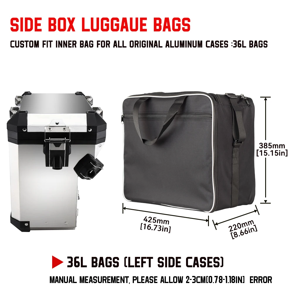 36L side box bag