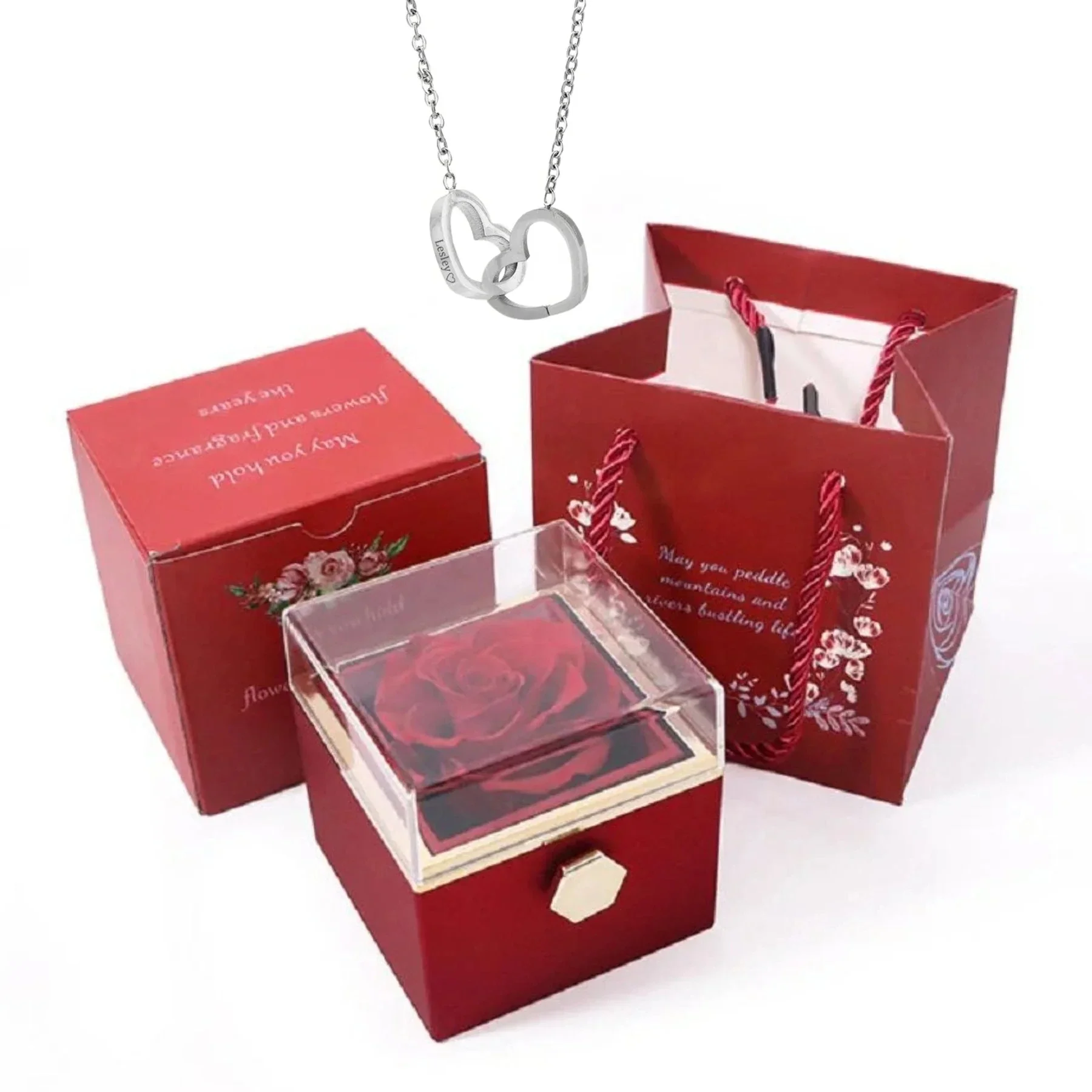 Steel color rose box