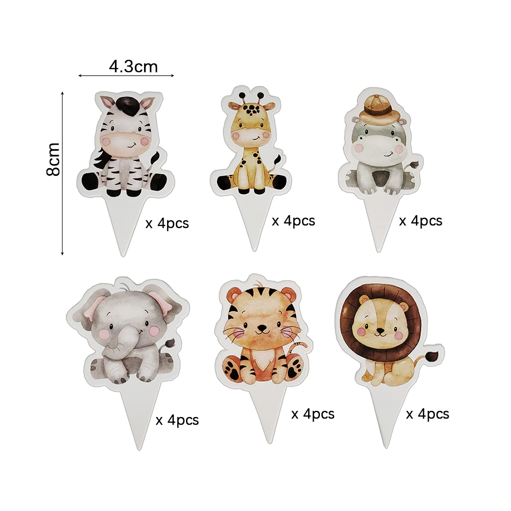 24pcs cupcake topper