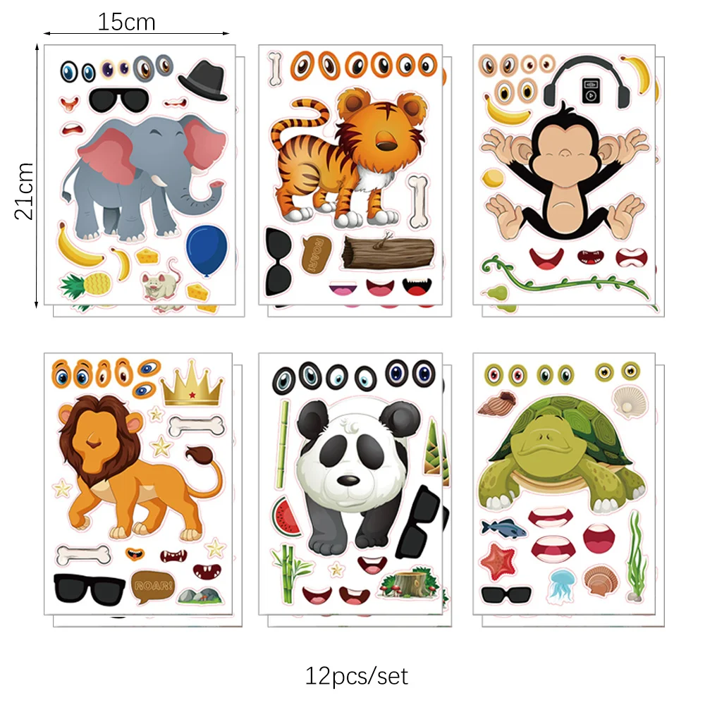 12pcs diy stickers