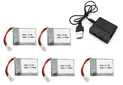 5pcs and charger