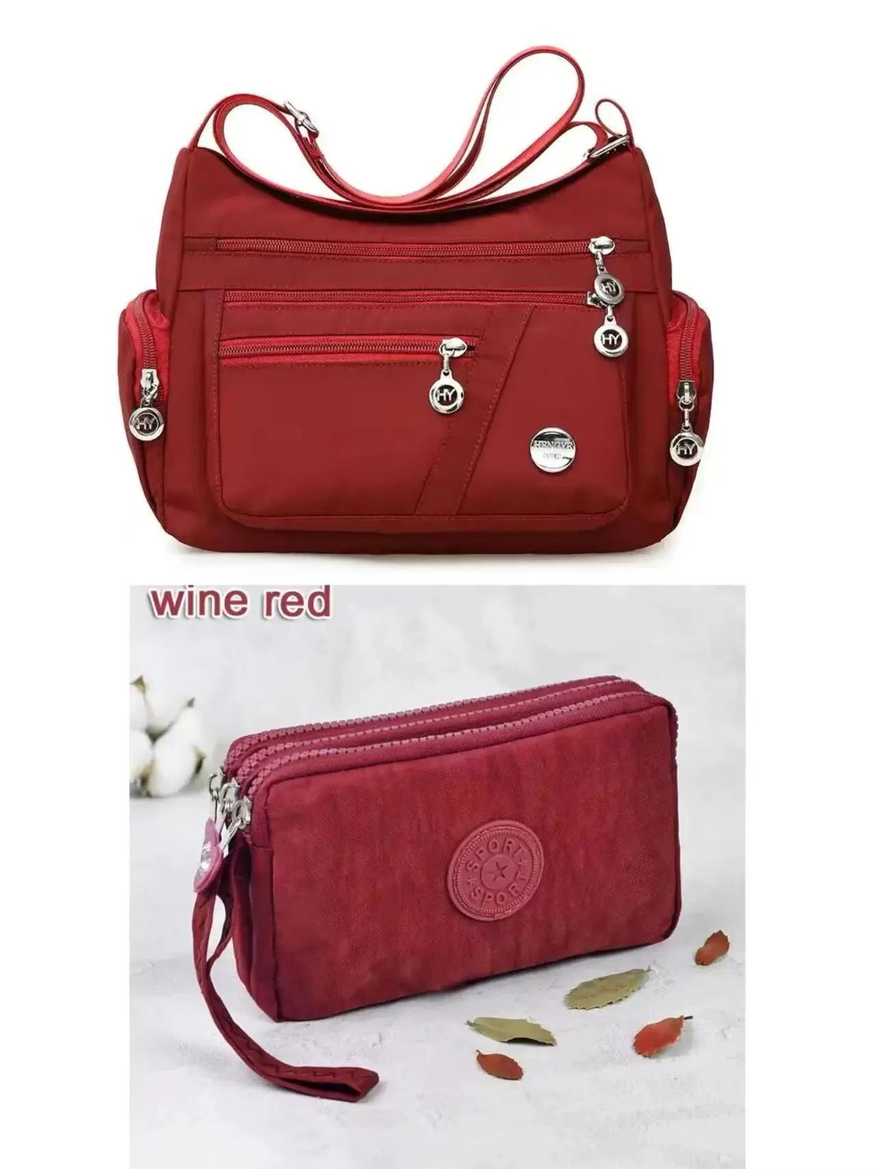 2Pcs Set Red