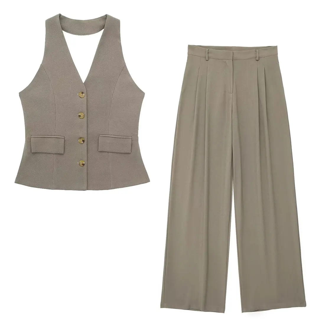 khaki suit