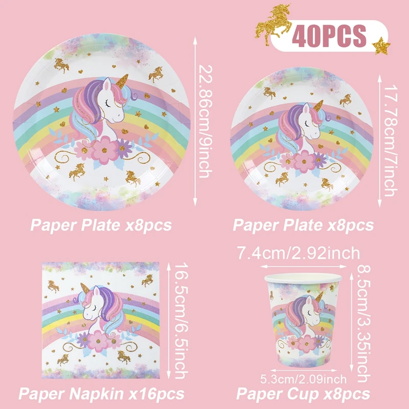 40pcs tableware