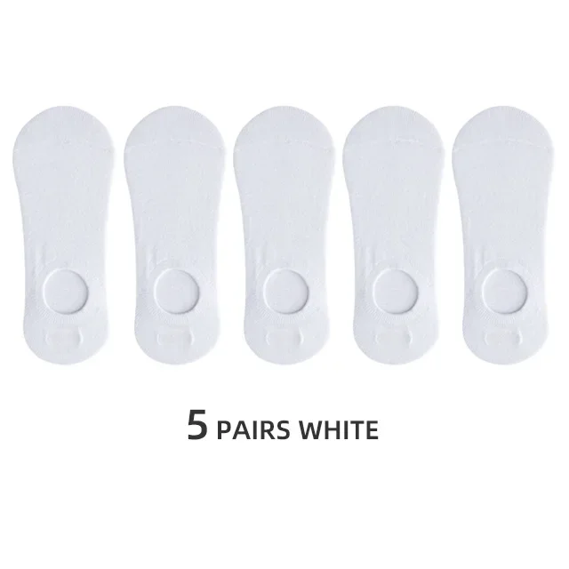 5 Pairs White