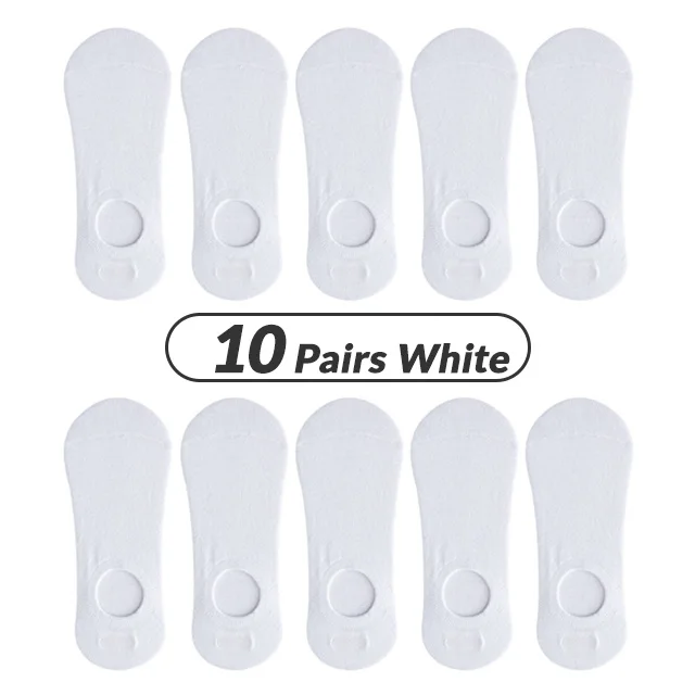 10 Pairs White