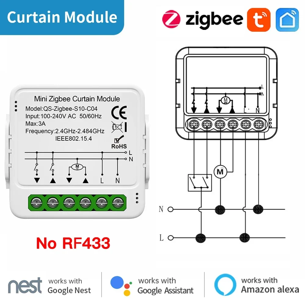 zigbee curtain(No433