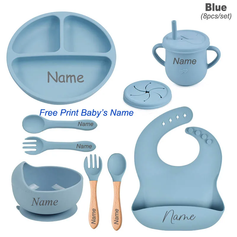 Blue 8 Pcs
