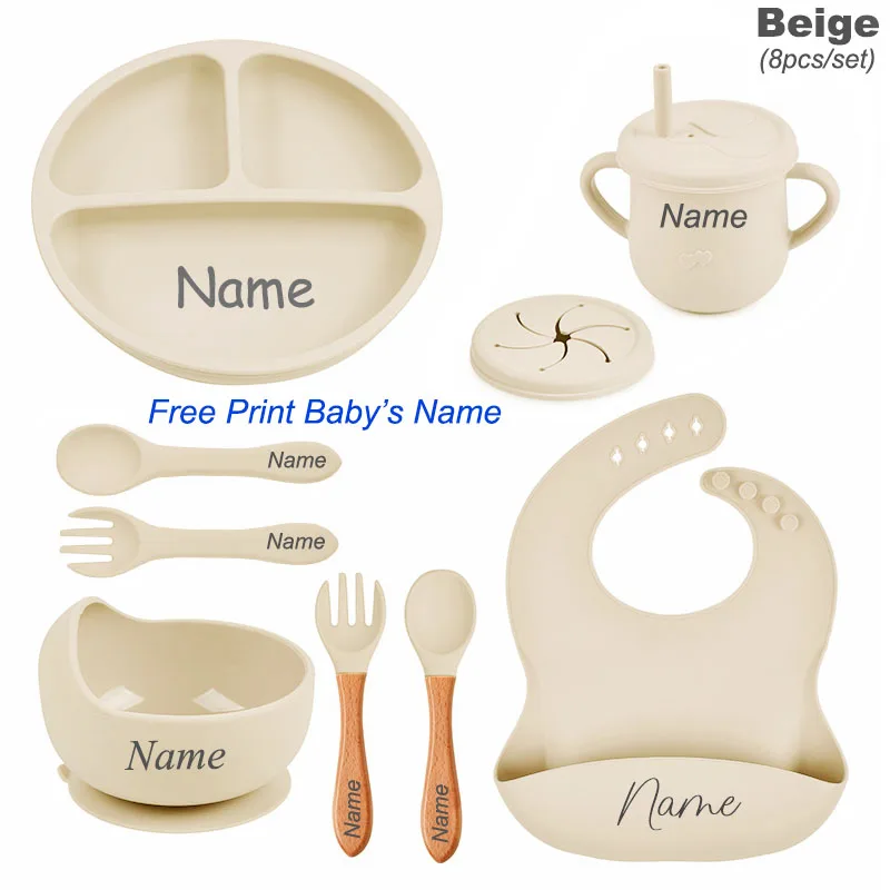 Beige 8 Pcs