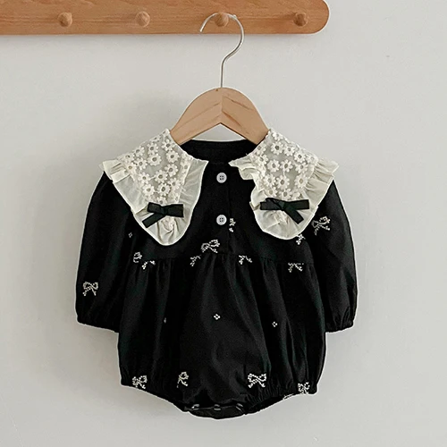 B0963 black Romper