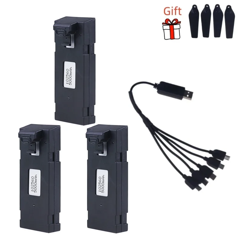 3PCS-5000MAH-cable