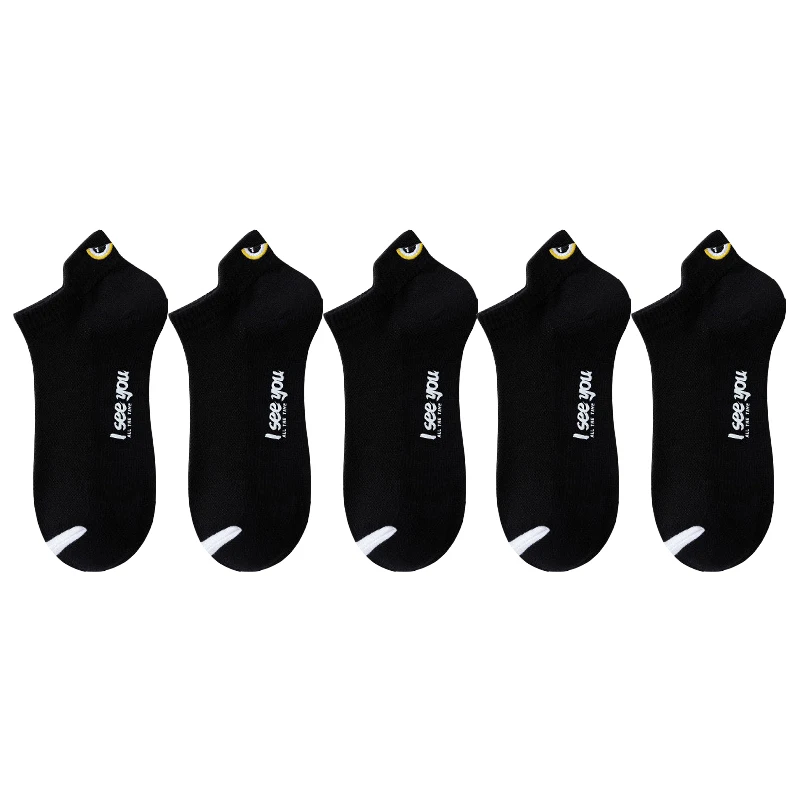 5 Pairs Black