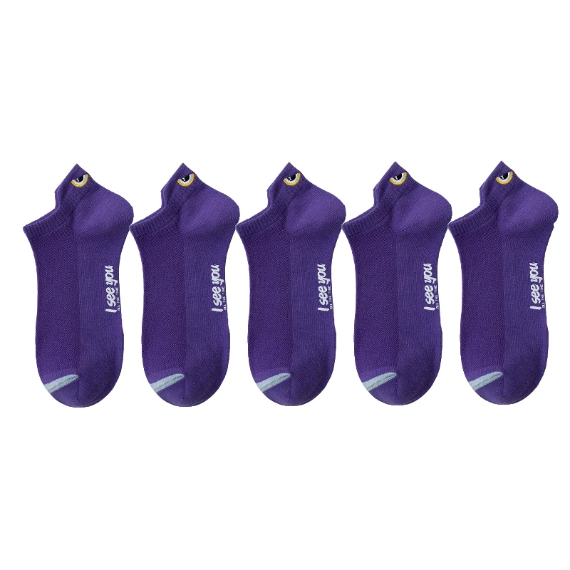 5 Pairs Purple