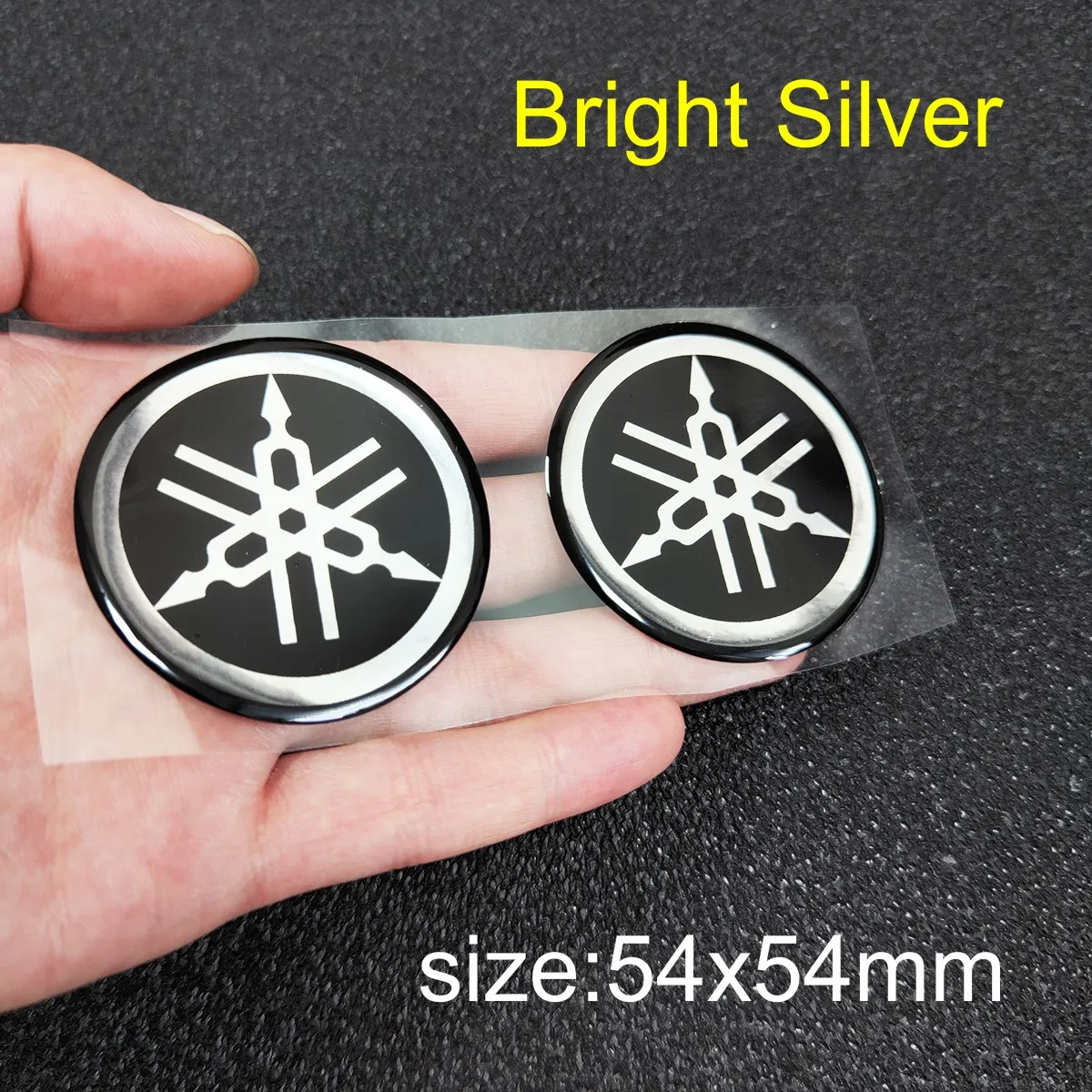 Bright silver 54mm