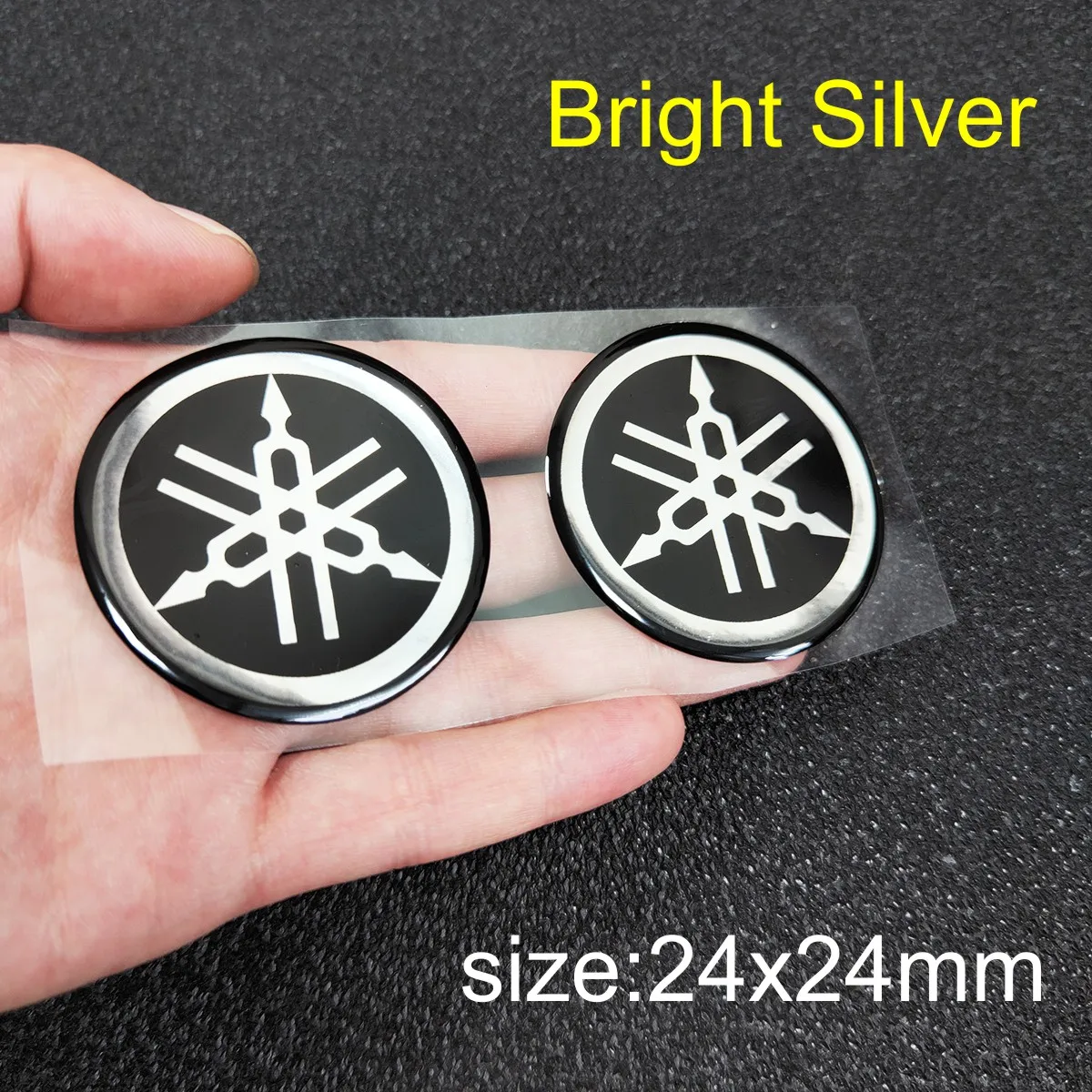 Bright silver 24mm