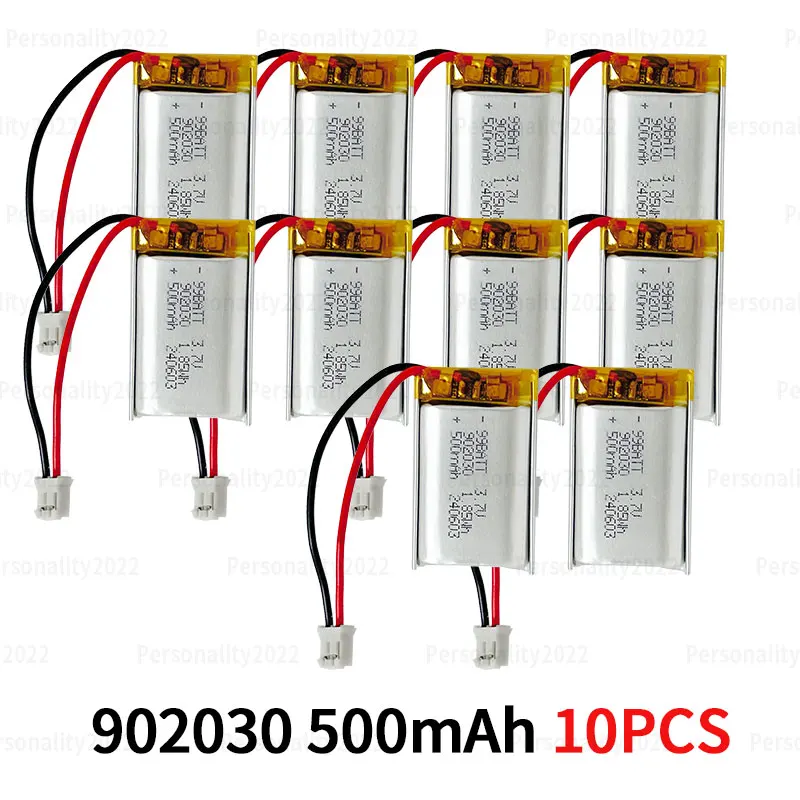 902030-500mAh  10PCS