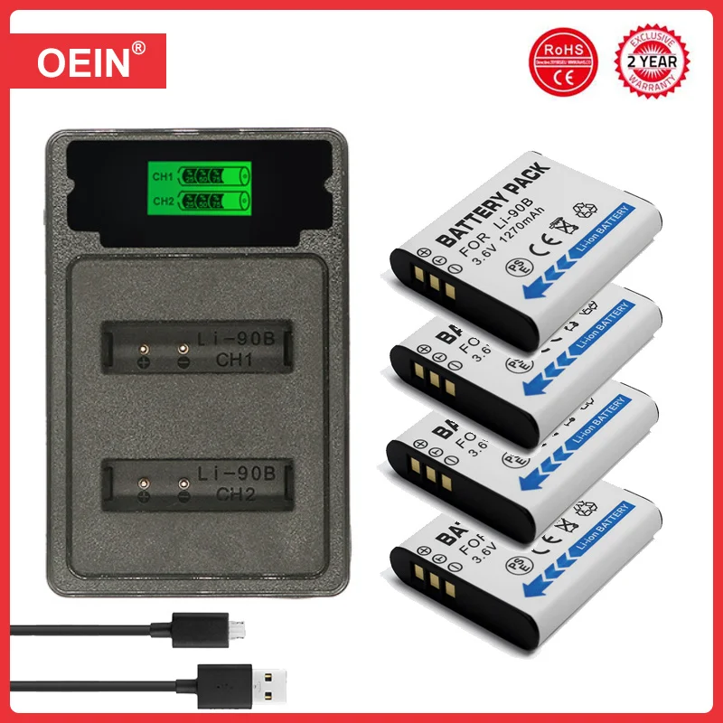 Charger And 4battery