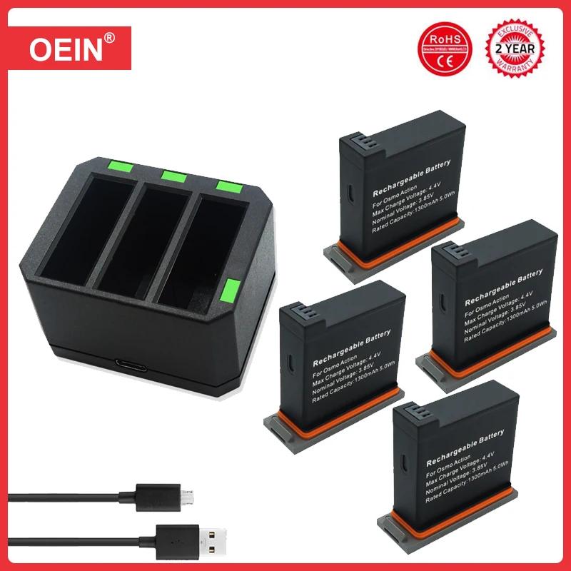1charger 4battery