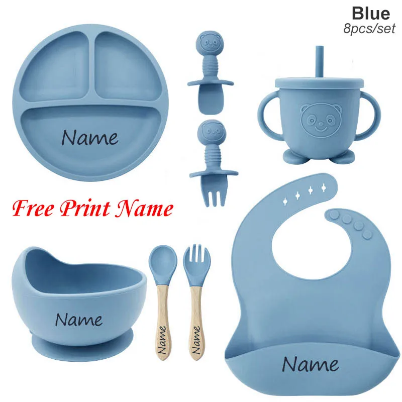 Blue 8 Pcs