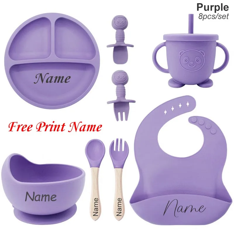 Purple 8 Pcs