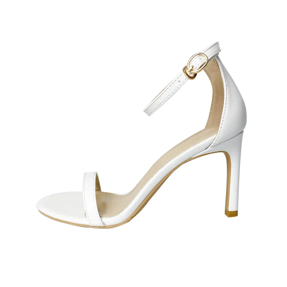 White leather  8cm