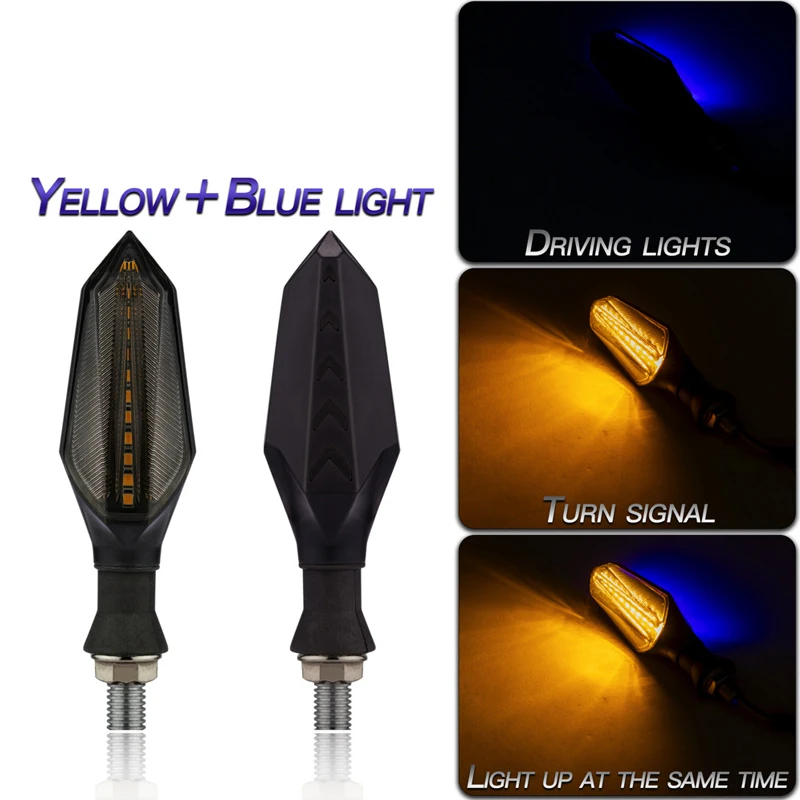 2pcs Amber Blue