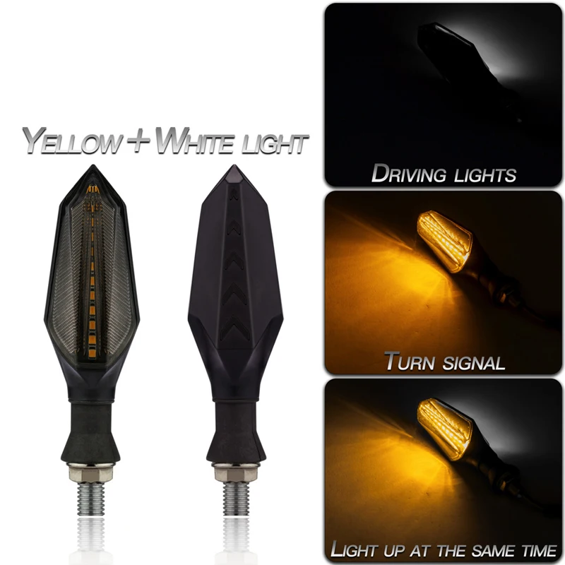 2pcs Amber White