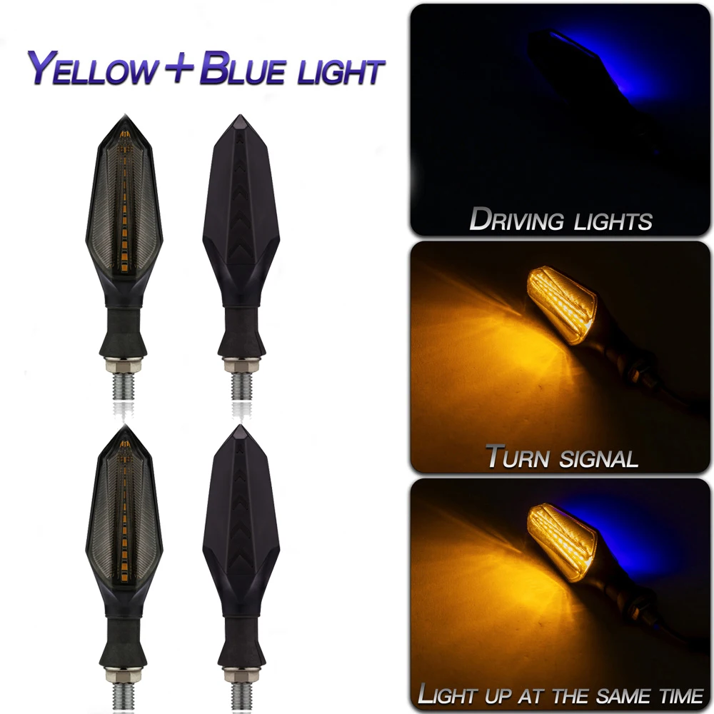 4PCS Amber Blue