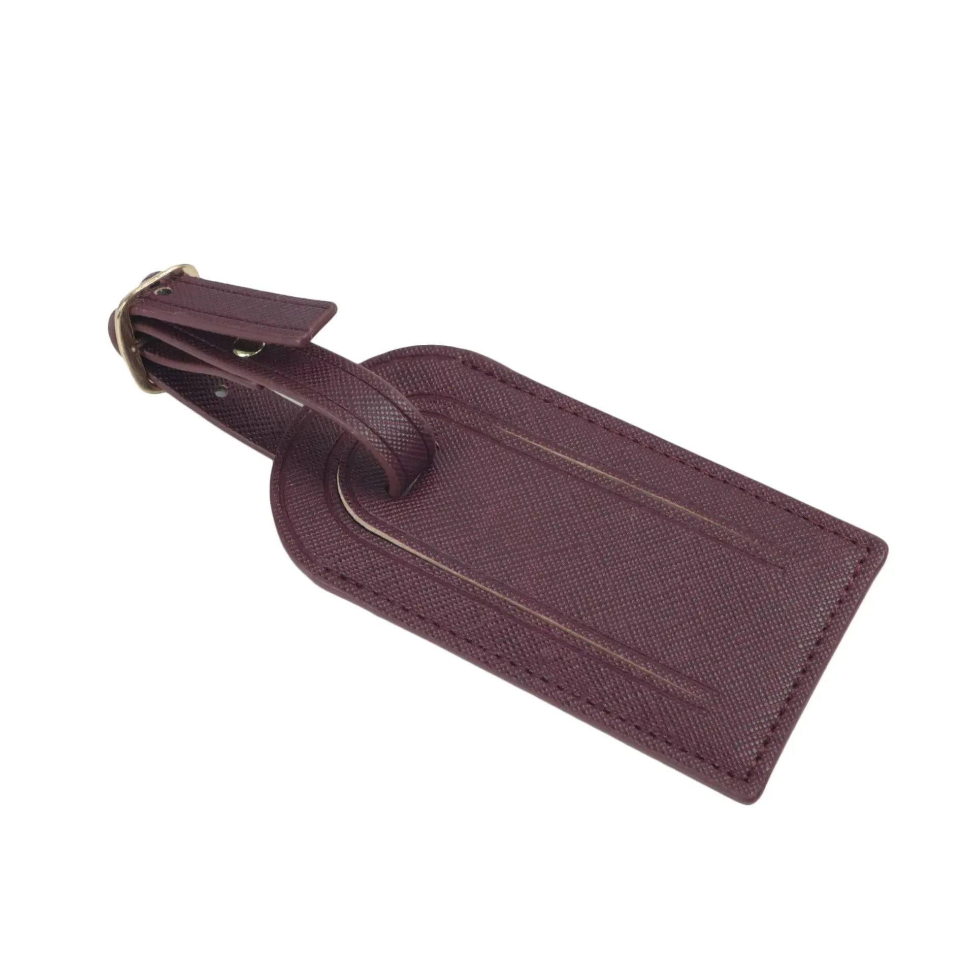 burgundy tag