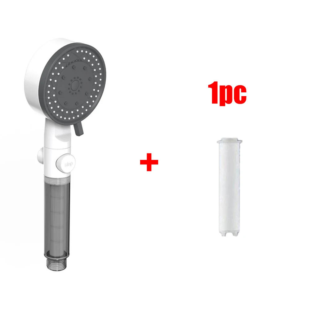 White shower head