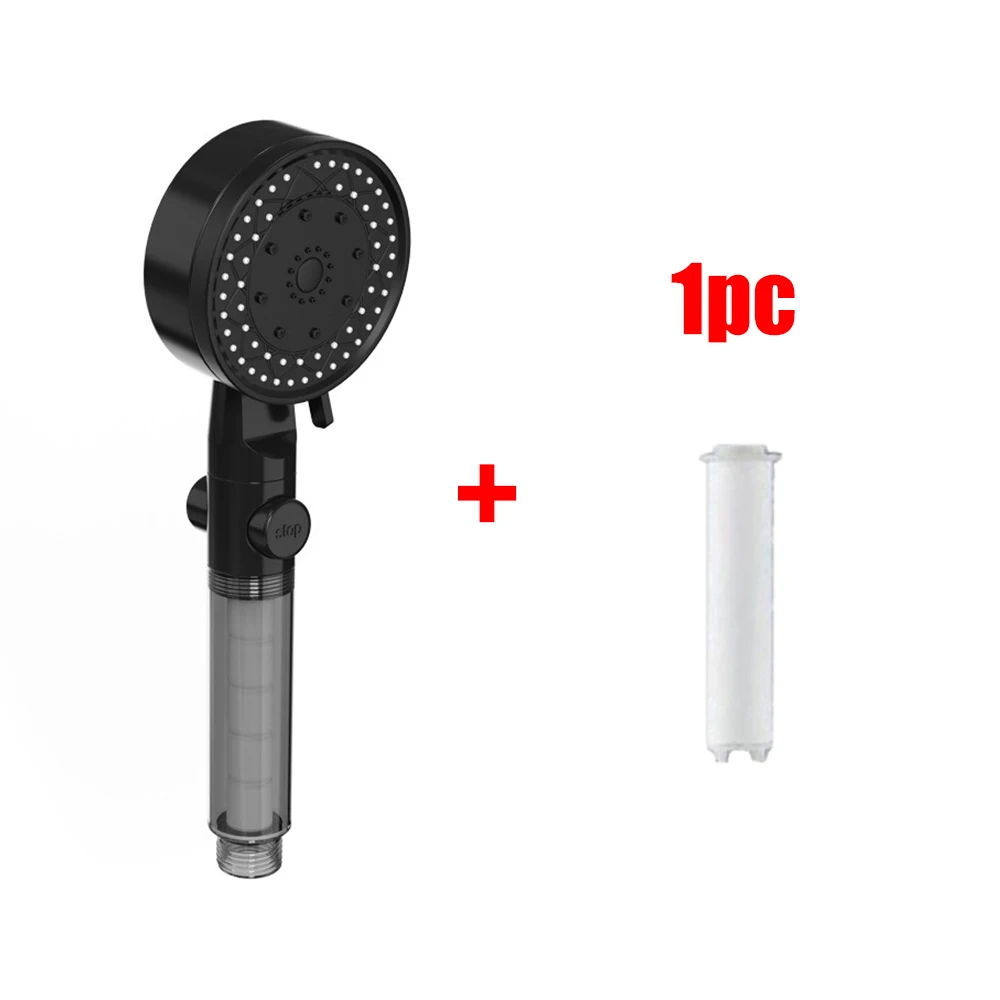 Black shower head