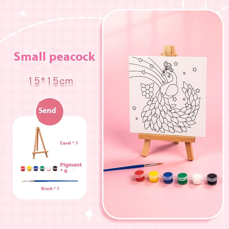 Peacock-15x15cm