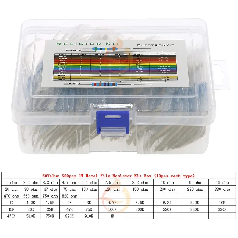 1W x 50value