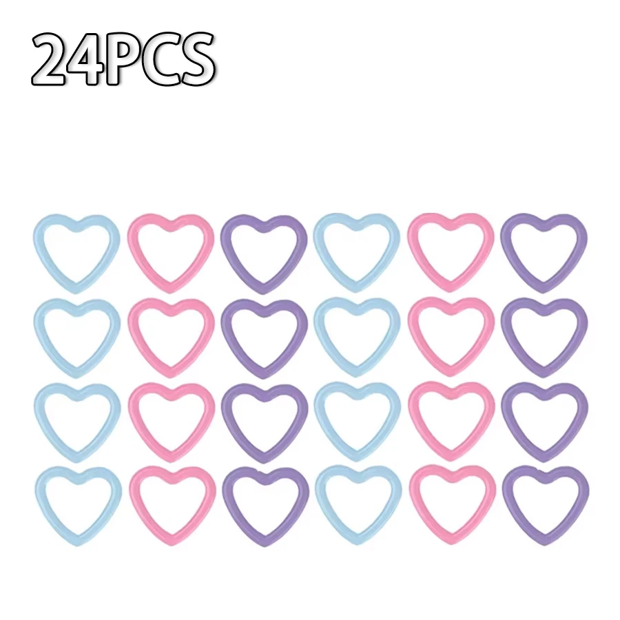 Pink Purp Blue-24PCS