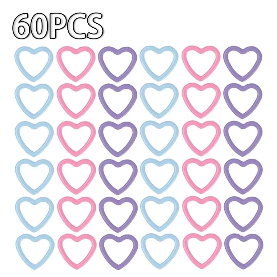 Pink Purp Blue-60PCS