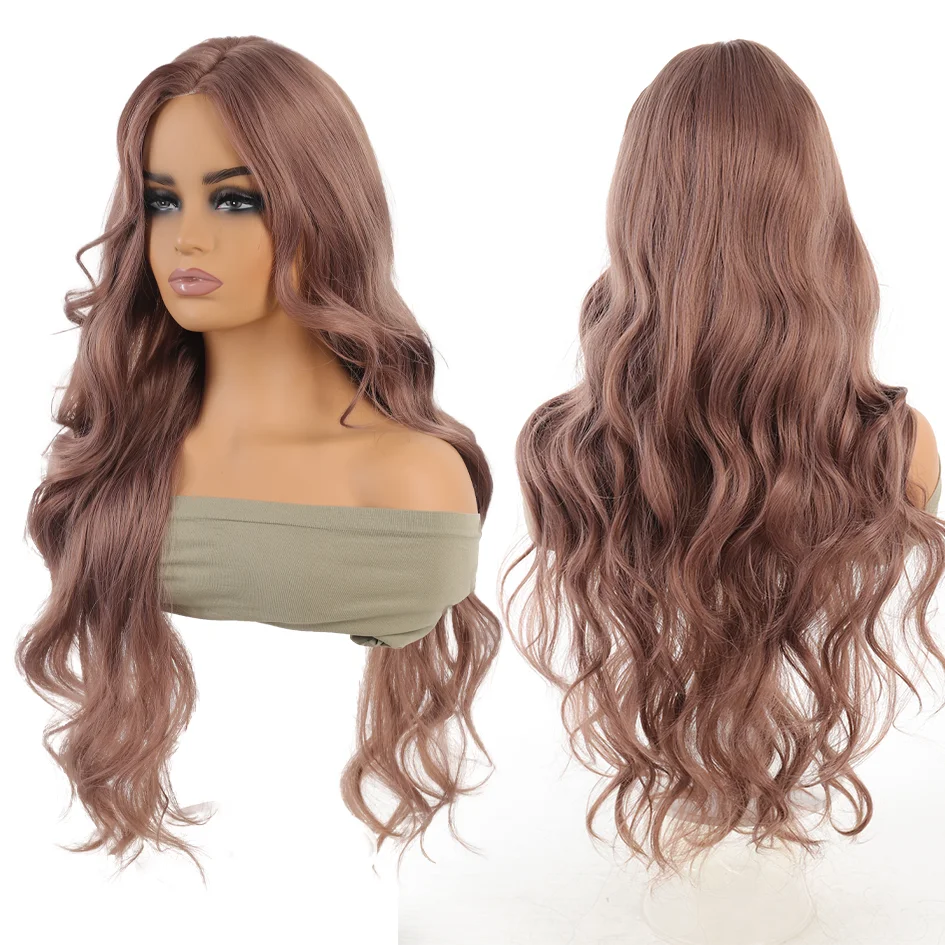 Grey purple curly