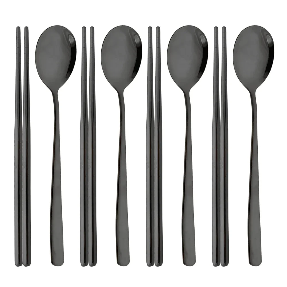 8Pcs Black