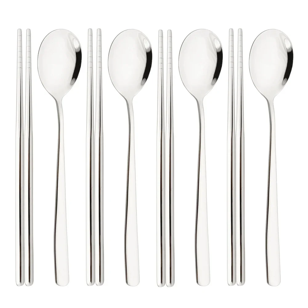 8Pcs Silver