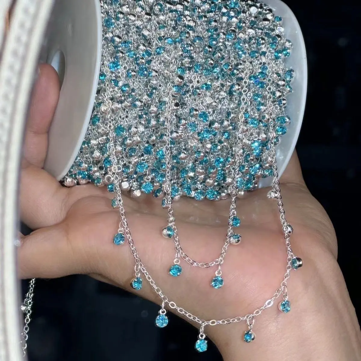 Blue Silver Color