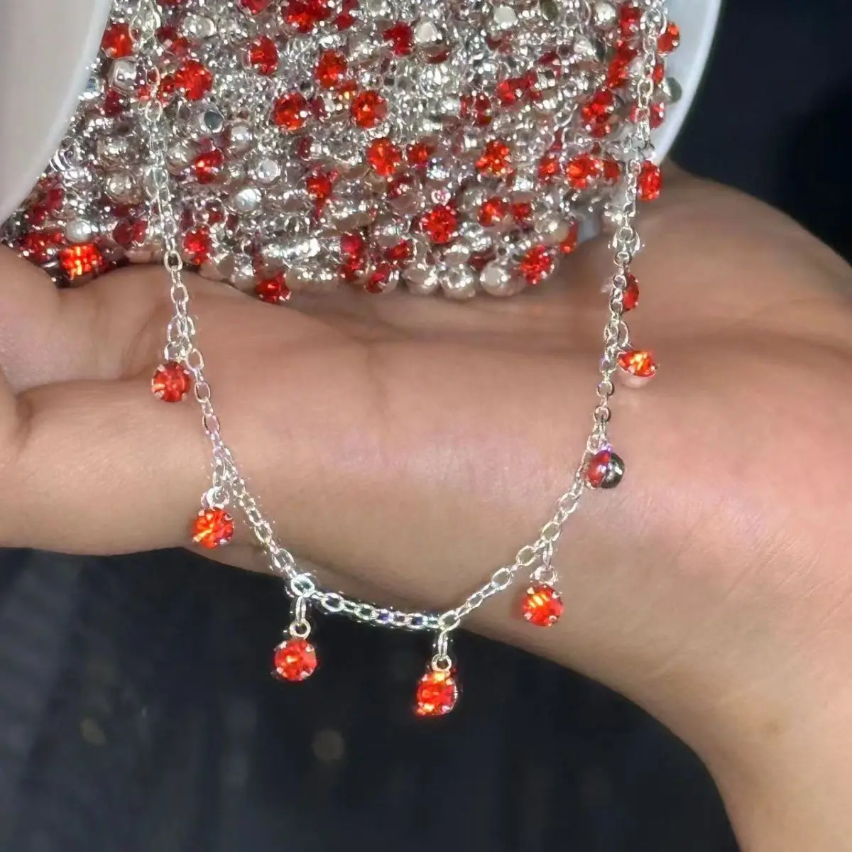 Red Silver Color