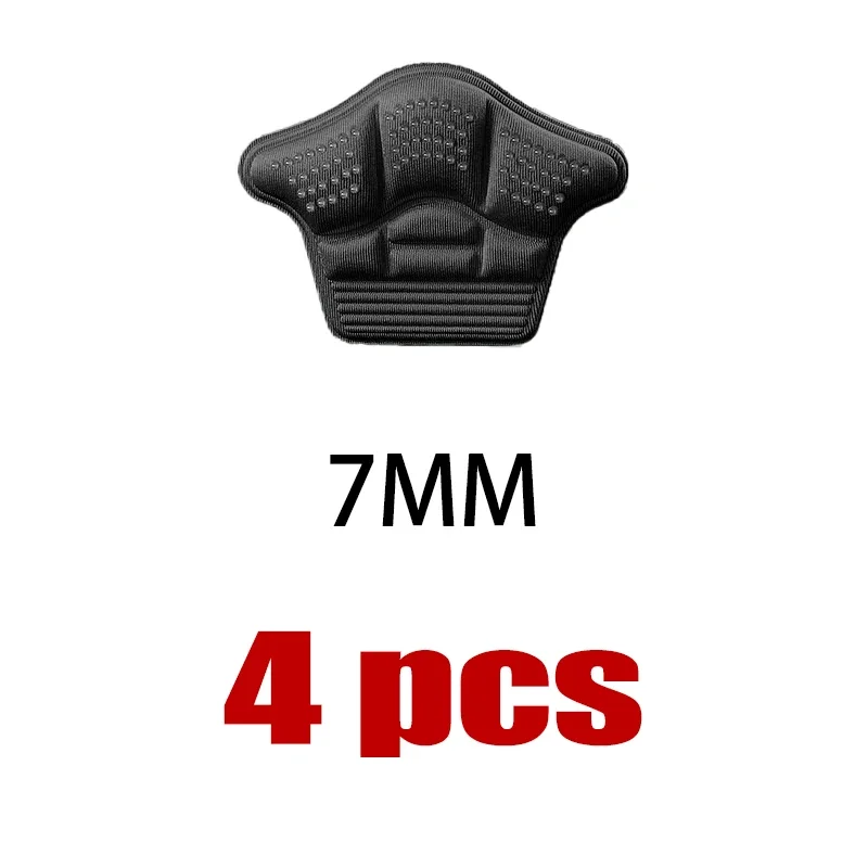 4pcs Black 7mm
