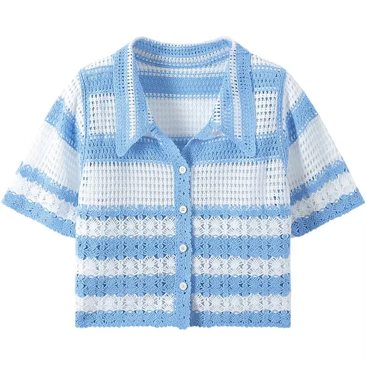 Striped Blue