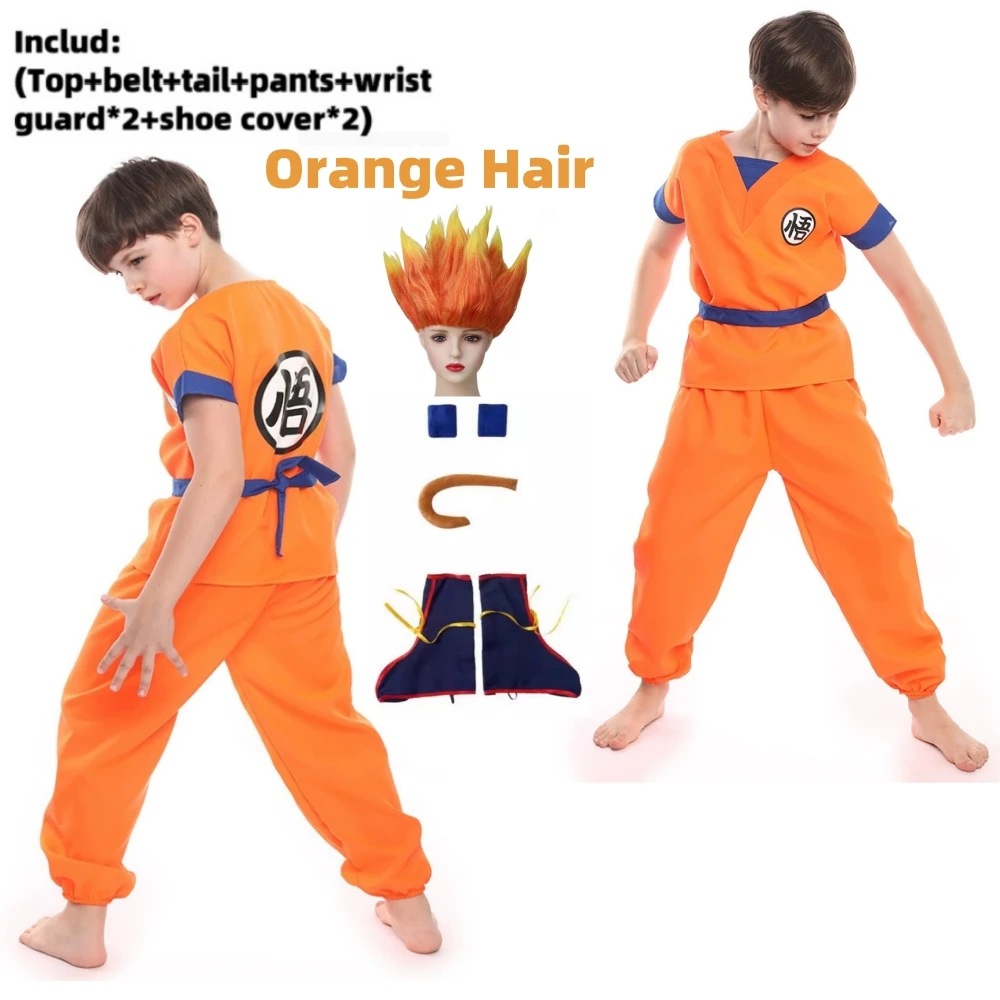 WU 8pcs orange hair