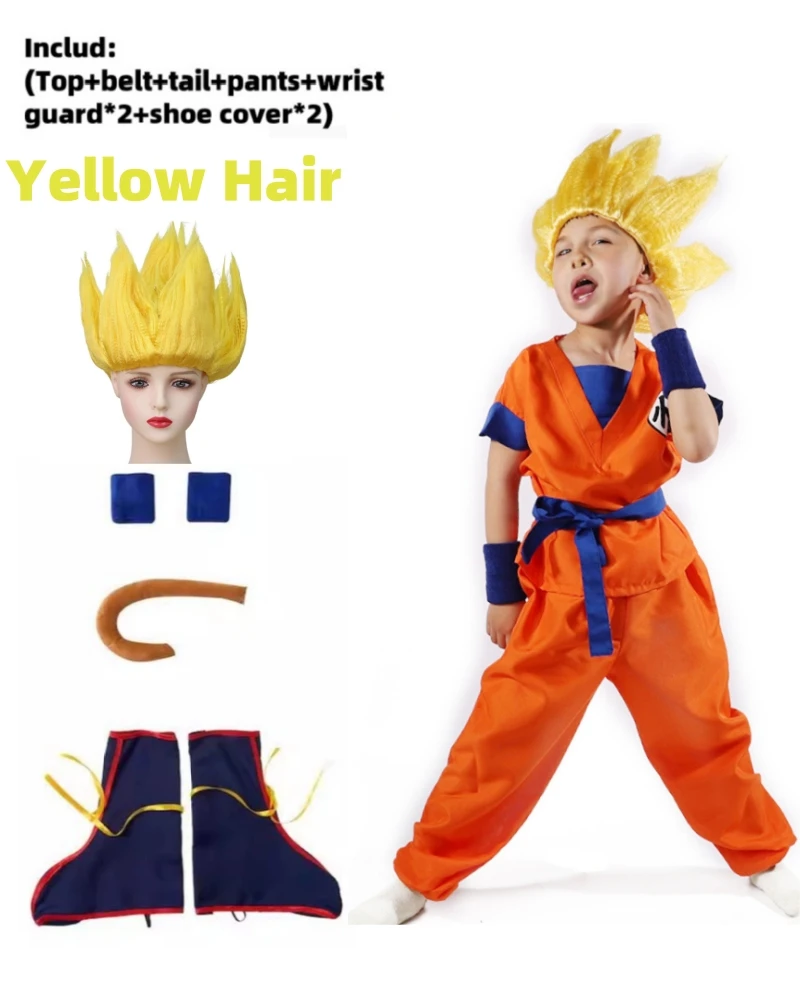 WU 8pcs yellow hair