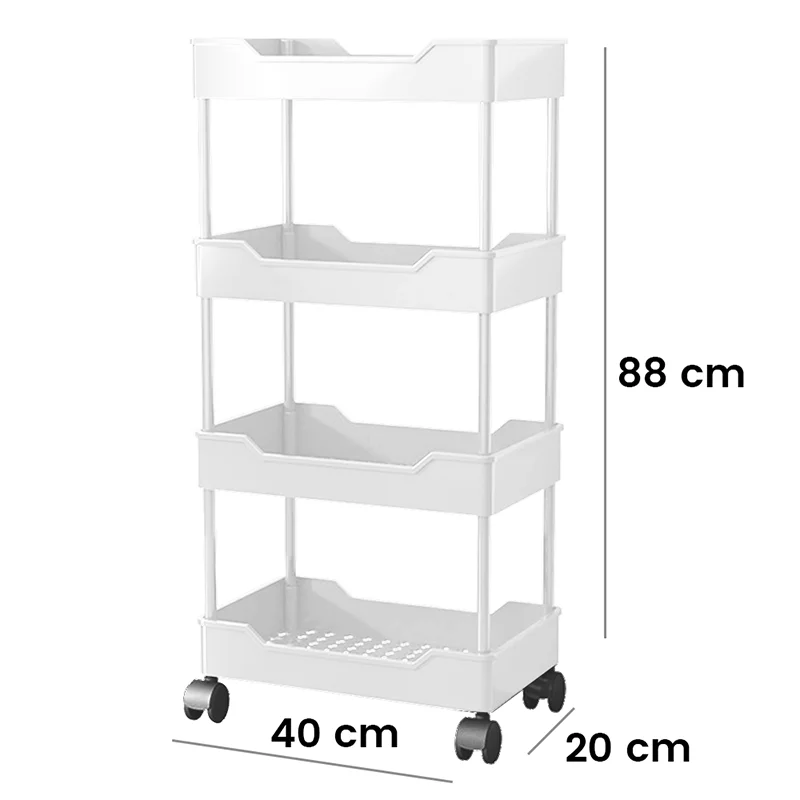 4 tiers White