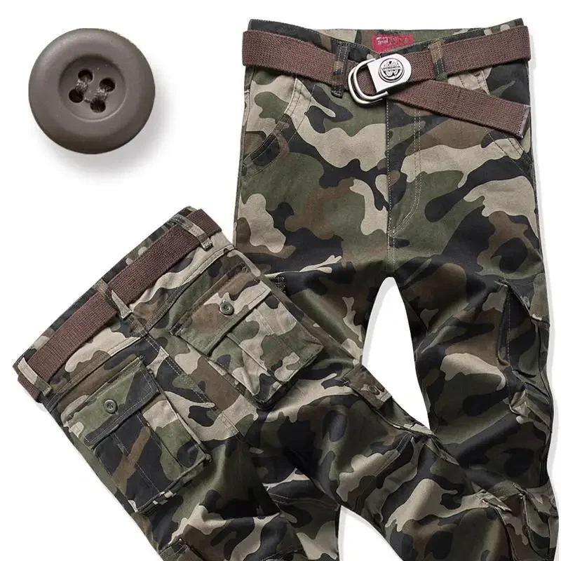 Green camouflage trousers