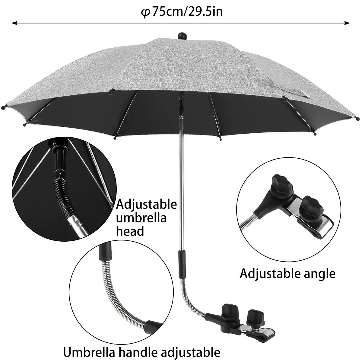 Grey 75cm
