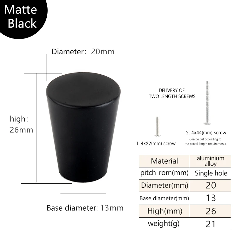 D005 knob black