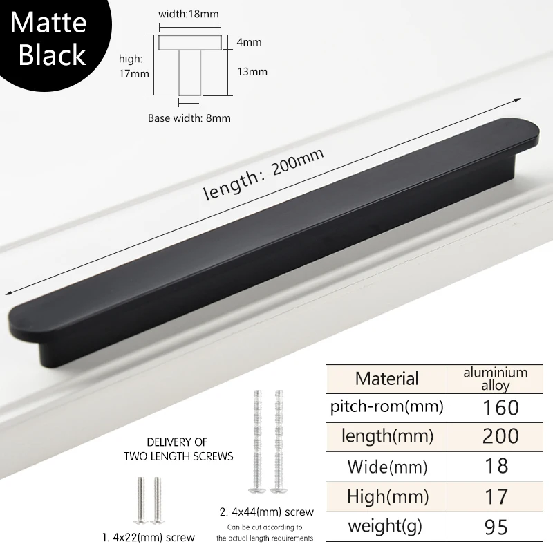 black 200mm